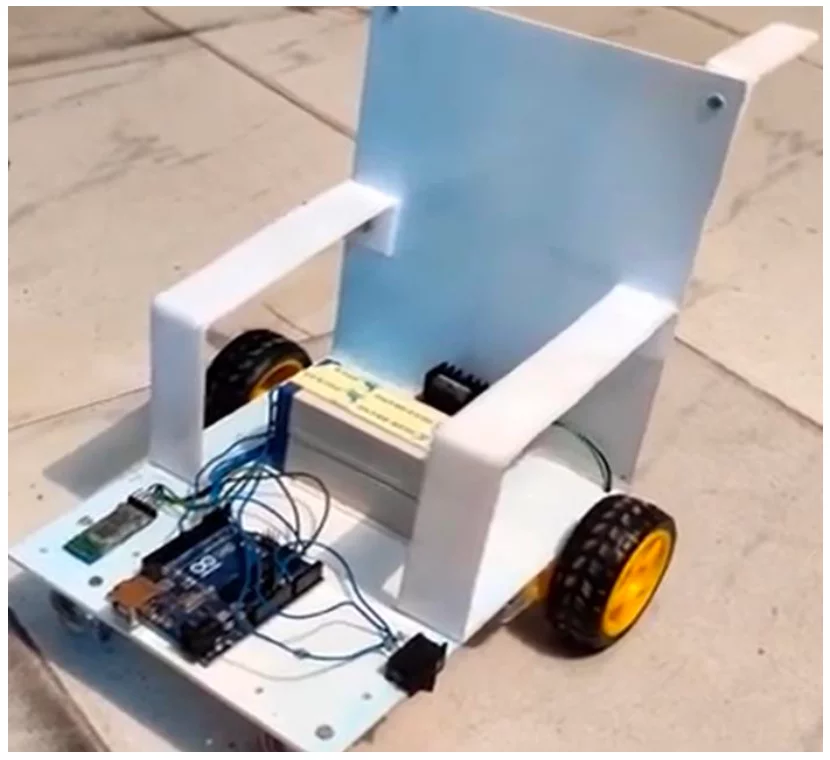 Voice controlled wheel chair using Arduino report pdf